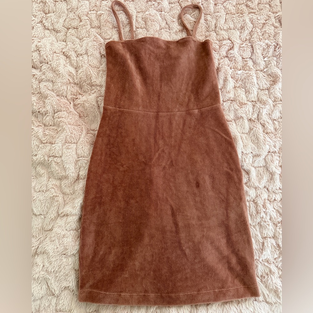 Forever 21 Brown Corduroy Dress Size small